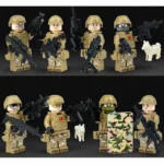 Набір мініфігурки військових китайської армії, 8 фігурок + зброя та аксесуари - Зображення 2