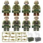 Набір мініфігурки військових, 8 фігурок + зброя, амуніція й аксесуари