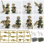 Набір мініфігурки військових, 8 фігурок + зброя, амуніція й аксесуари - Зображення 4