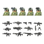 Набір мініфігурок ССО ЗСУ 5 шт + зброя та аксесуари - Зображення 5