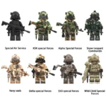 Набір мініфігурки ССО військових, 8 фігурок + зброя, амуніція й аксесуари