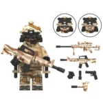 Набір мініфігурки ССО військових, 8 фігурок + зброя, амуніція й аксесуари - Зображення 7