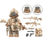 Набір мініфігурки ССО військових, 8 фігурок + зброя, амуніція й аксесуари - Зображення 9