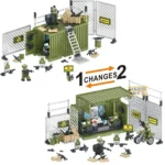 Набір військова база, 4 фігурки військивих + зброя та амуніція - Зображення 5