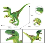 Фігурка динозавр Велоцираптор 17 см (з рухомою щелепою та лапами) (Velociraptor) - Зображення 2