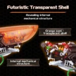 Конструктор Механічна Кібернетична Акула з підсвіткою Wekki (506701) - Зображення 4