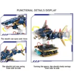 Конструктор Механічна Акула з рухомими 1213 деталей Keep My Specialty (JD071) - Зображення 11