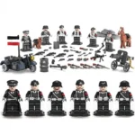 Набір мініфігурки військових німецької армії 6 шт + зброя та аксесуари, друга світова війна - Зображення 2