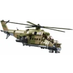 Конструктор Військовий Гелікоптер MI-24S Sluban (B1137), 893 деталі - Зображення 2