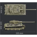 Конструктор Танк Тигр Military Heavy Tank Tiger 968 деталей - Зображення 4